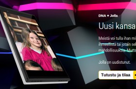 Jak sieć DNA reklamuje Jollę.